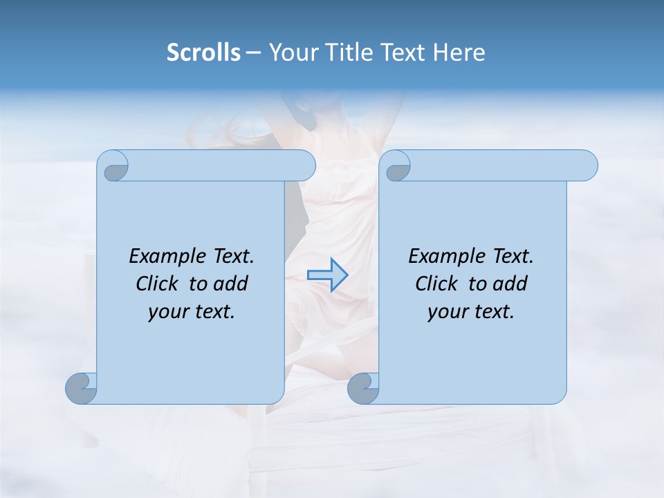 Dress Joy Girl PowerPoint Template