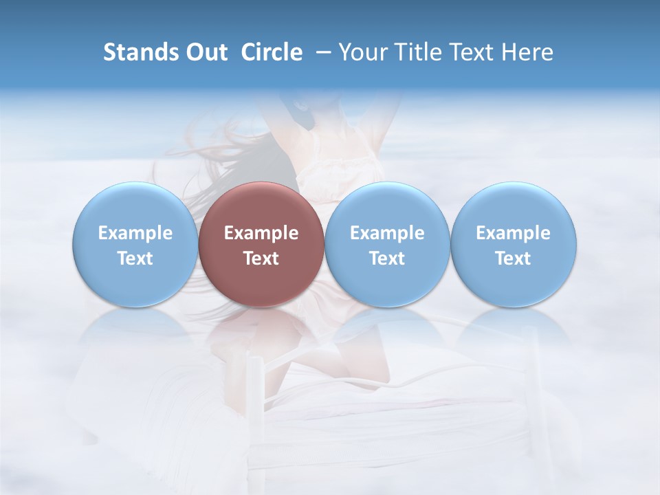 Dress Joy Girl PowerPoint Template