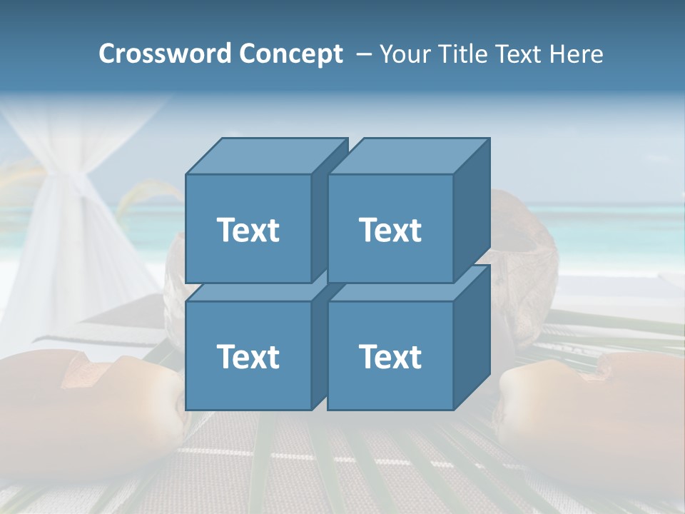 Arrangement Kokosnuss Pavillon PowerPoint Template
