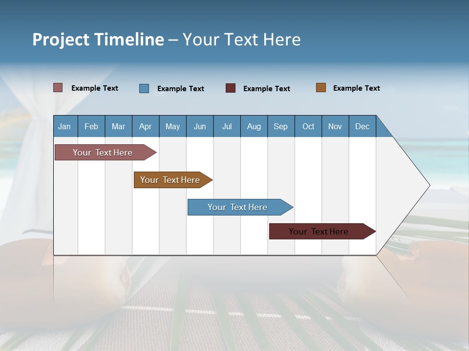 Arrangement Kokosnuss Pavillon PowerPoint Template