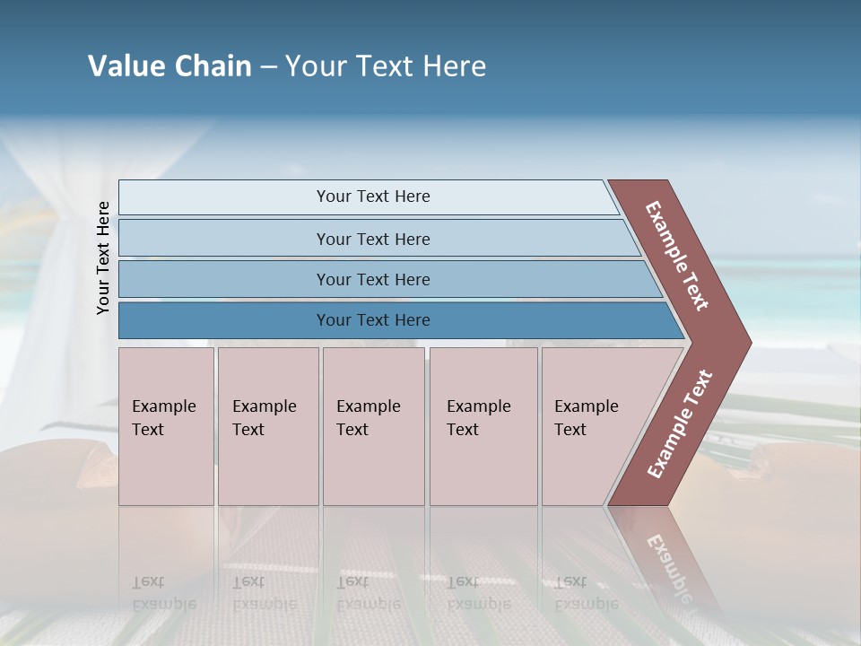 Arrangement Kokosnuss Pavillon PowerPoint Template