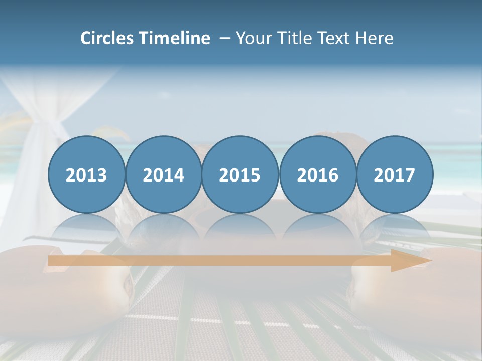Arrangement Kokosnuss Pavillon PowerPoint Template