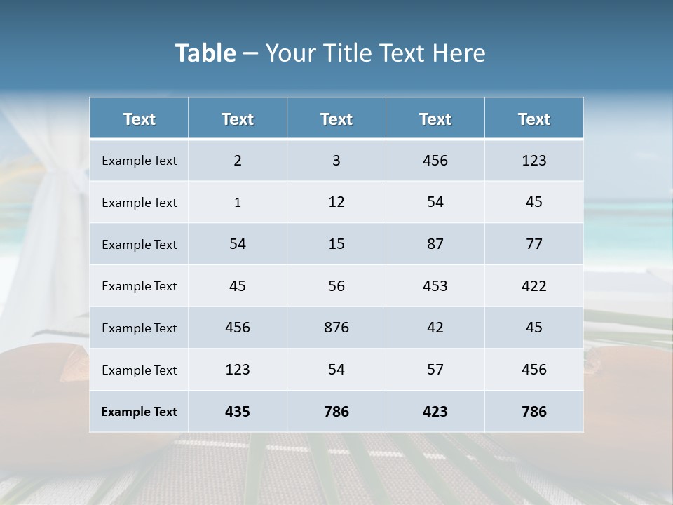 Arrangement Kokosnuss Pavillon PowerPoint Template
