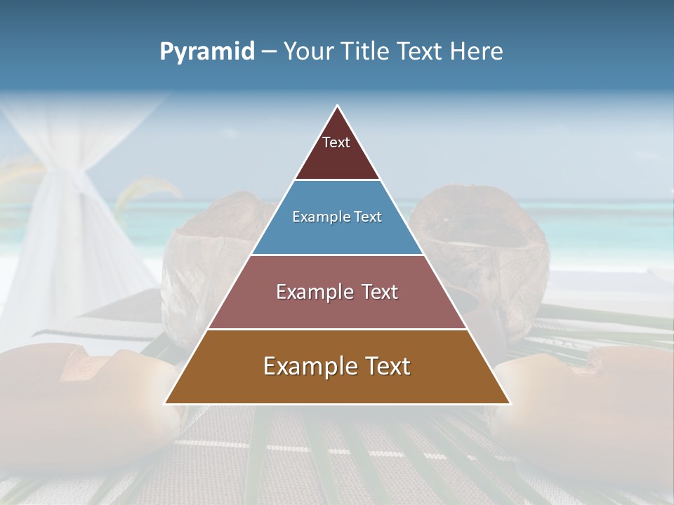 Arrangement Kokosnuss Pavillon PowerPoint Template