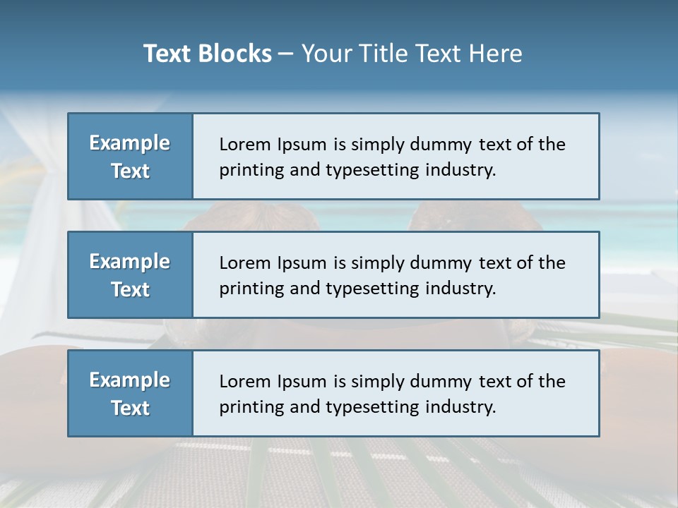 Arrangement Kokosnuss Pavillon PowerPoint Template