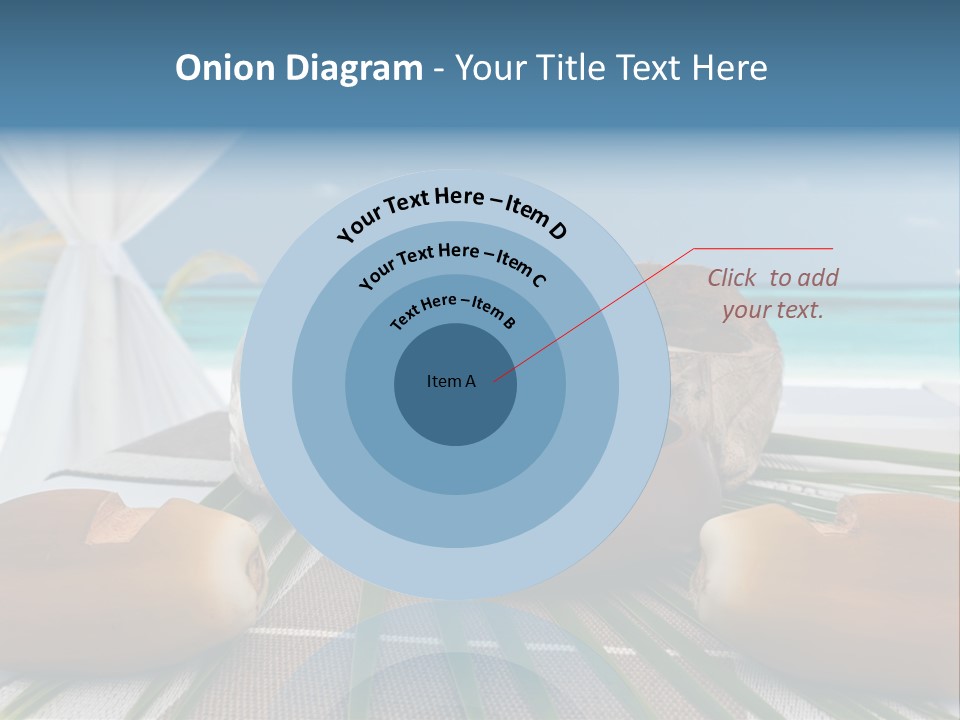 Arrangement Kokosnuss Pavillon PowerPoint Template