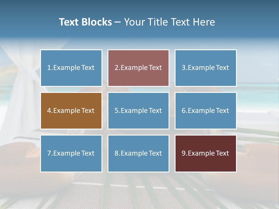 Arrangement Kokosnuss Pavillon PowerPoint Template