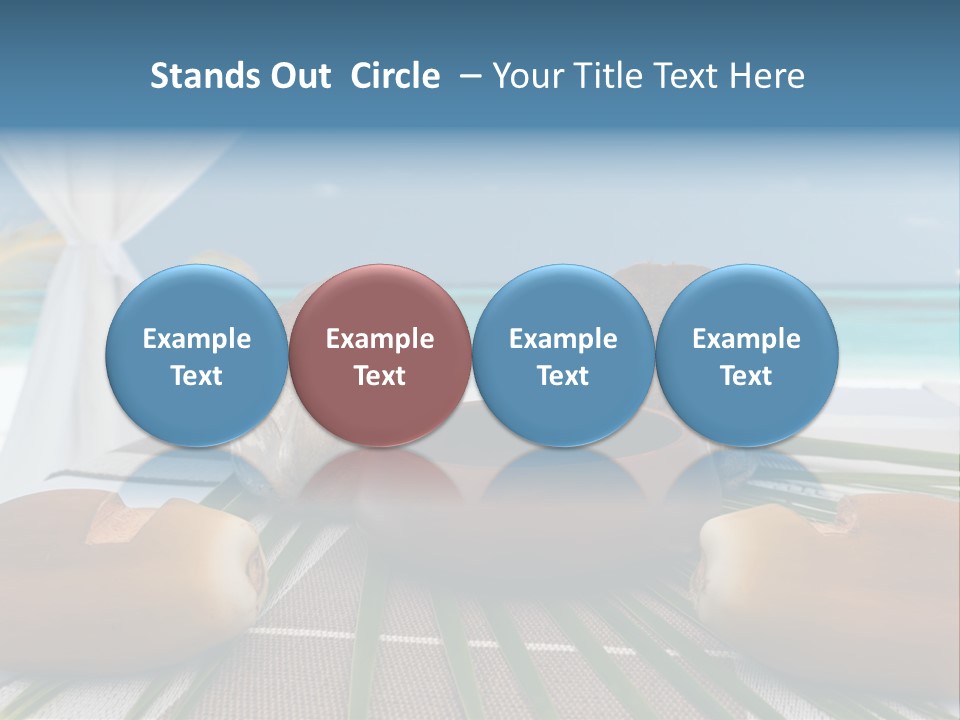 Arrangement Kokosnuss Pavillon PowerPoint Template