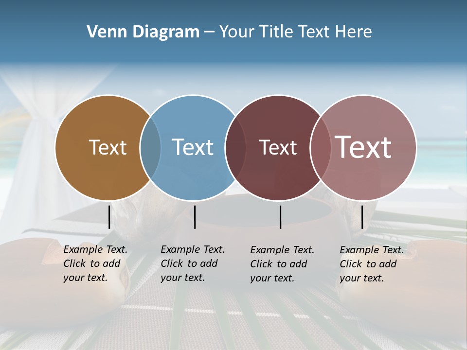 Arrangement Kokosnuss Pavillon PowerPoint Template