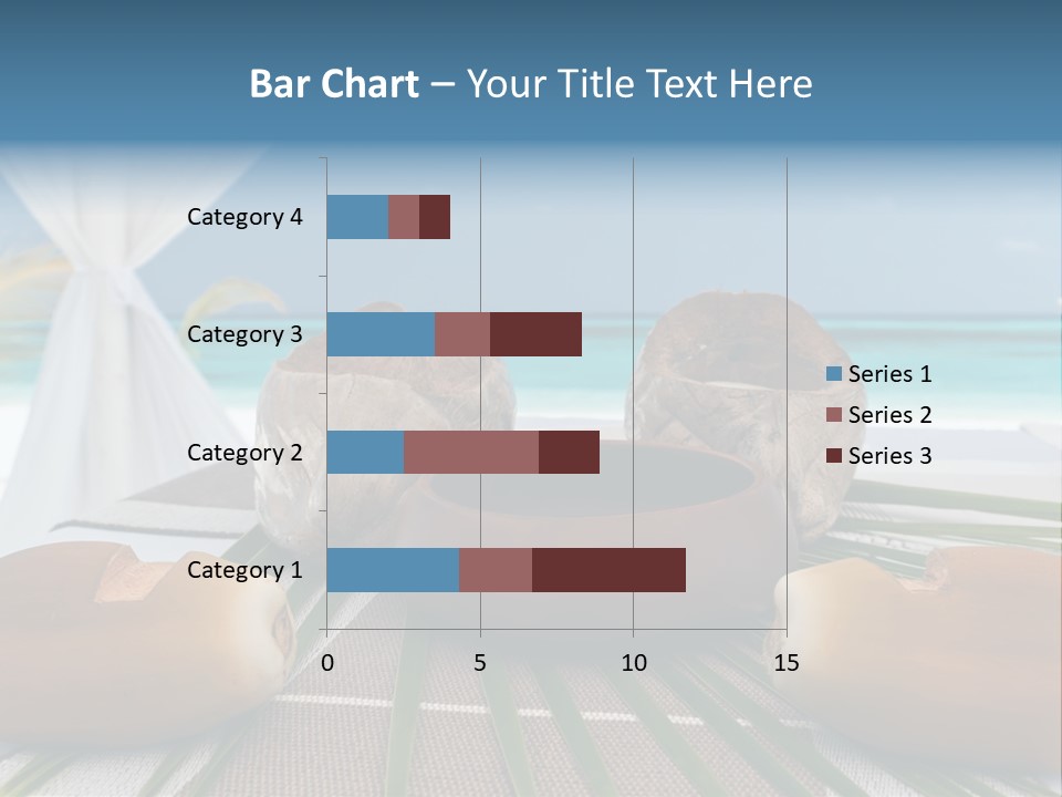 Arrangement Kokosnuss Pavillon PowerPoint Template