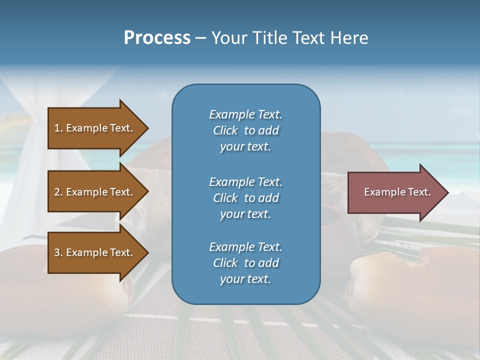 Arrangement Kokosnuss Pavillon PowerPoint Template