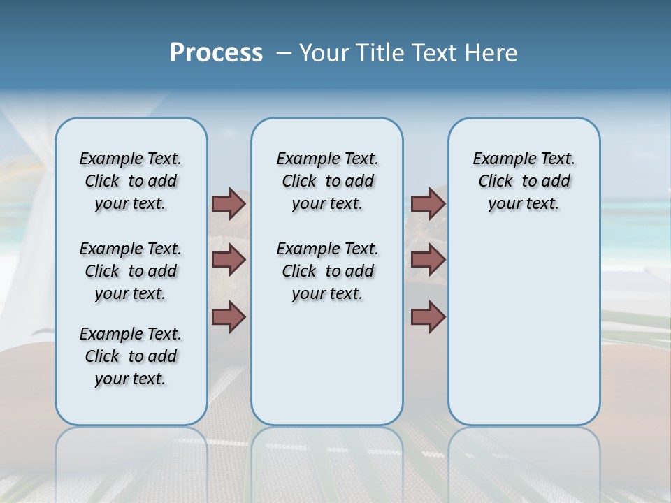 Arrangement Kokosnuss Pavillon PowerPoint Template