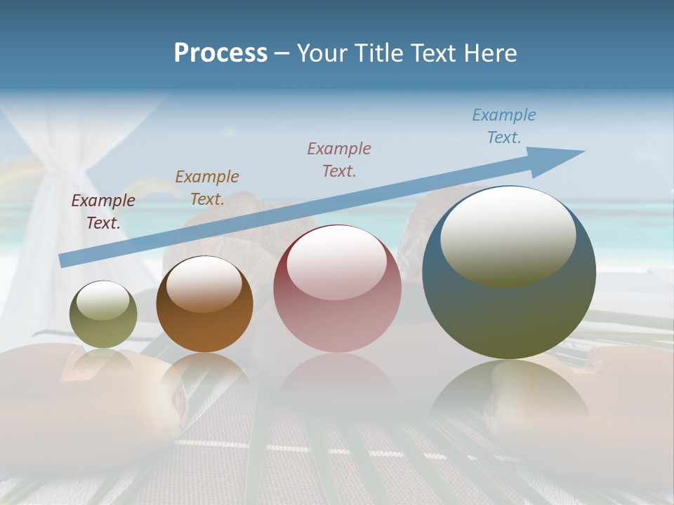 Arrangement Kokosnuss Pavillon PowerPoint Template