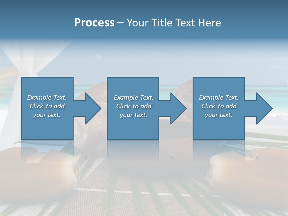 Arrangement Kokosnuss Pavillon PowerPoint Template