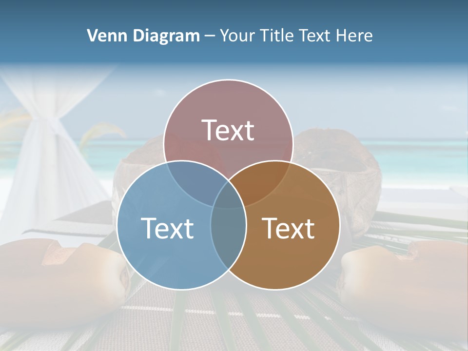 Arrangement Kokosnuss Pavillon PowerPoint Template