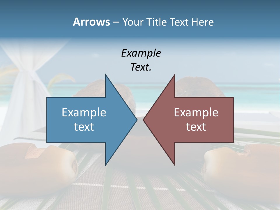 Arrangement Kokosnuss Pavillon PowerPoint Template