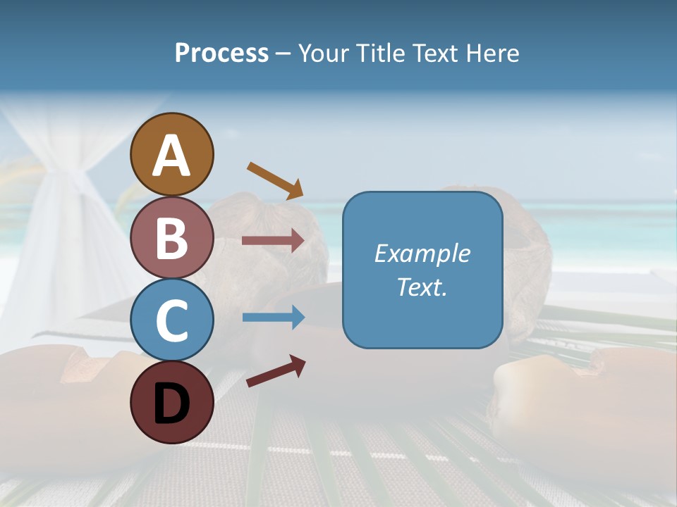Arrangement Kokosnuss Pavillon PowerPoint Template