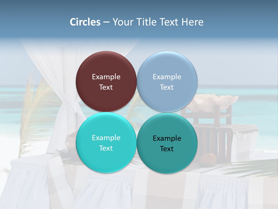 Pavillon Tafel Hochzeit PowerPoint Template