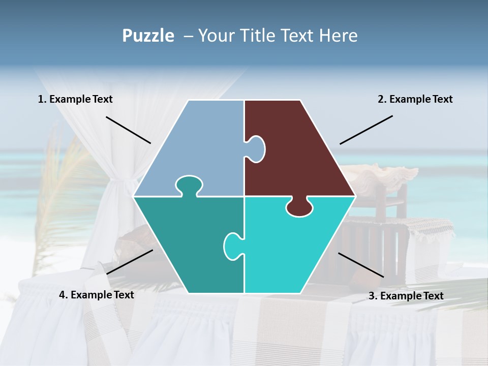 Pavillon Tafel Hochzeit PowerPoint Template