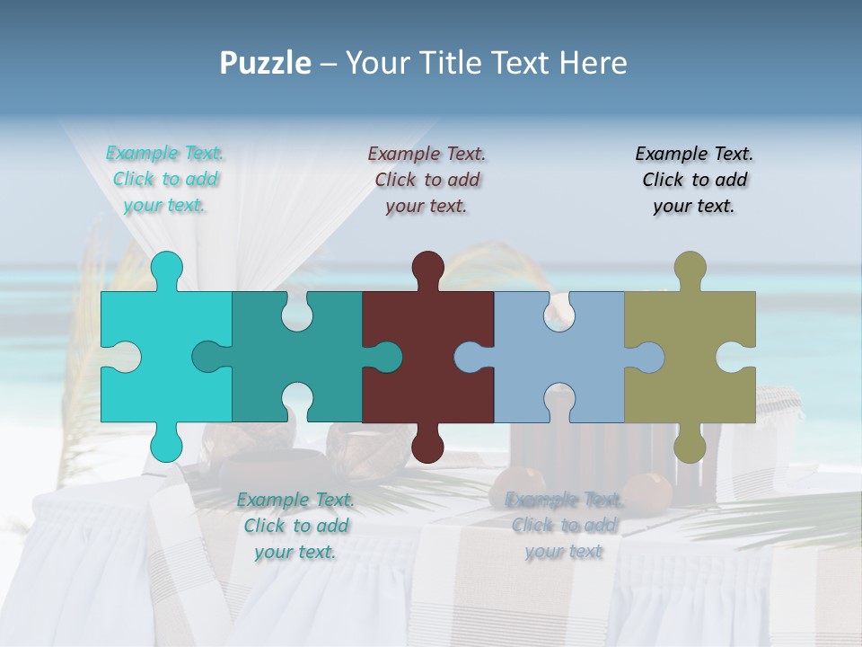 Pavillon Tafel Hochzeit PowerPoint Template