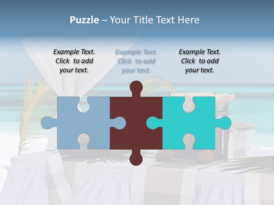 Pavillon Tafel Hochzeit PowerPoint Template