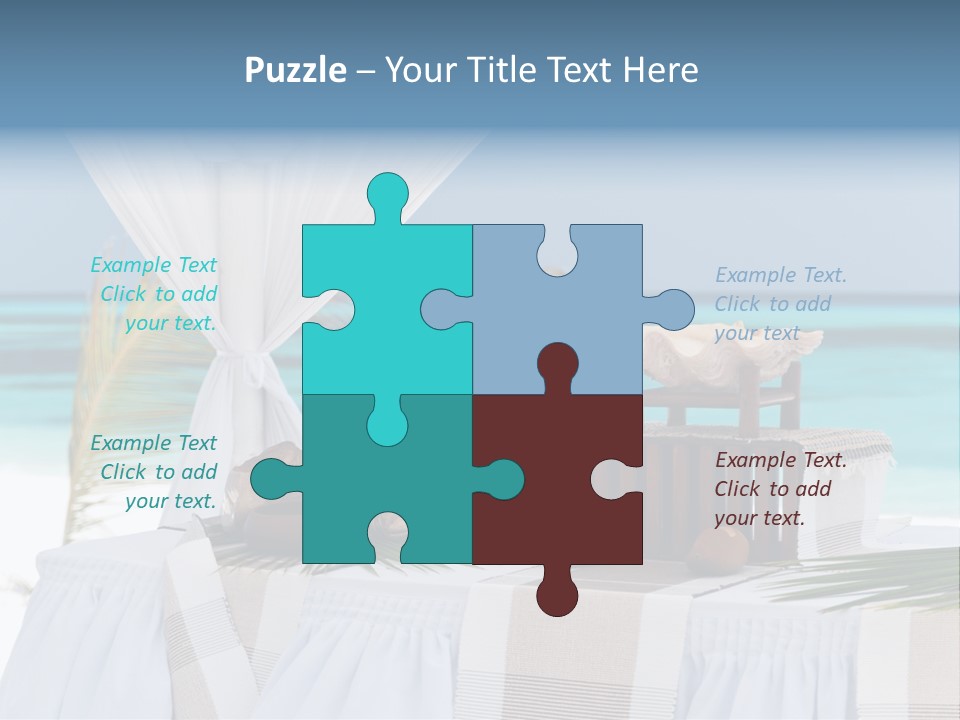 Pavillon Tafel Hochzeit PowerPoint Template