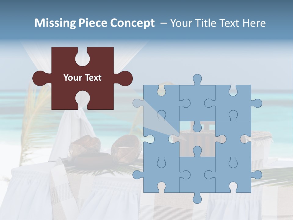 Pavillon Tafel Hochzeit PowerPoint Template