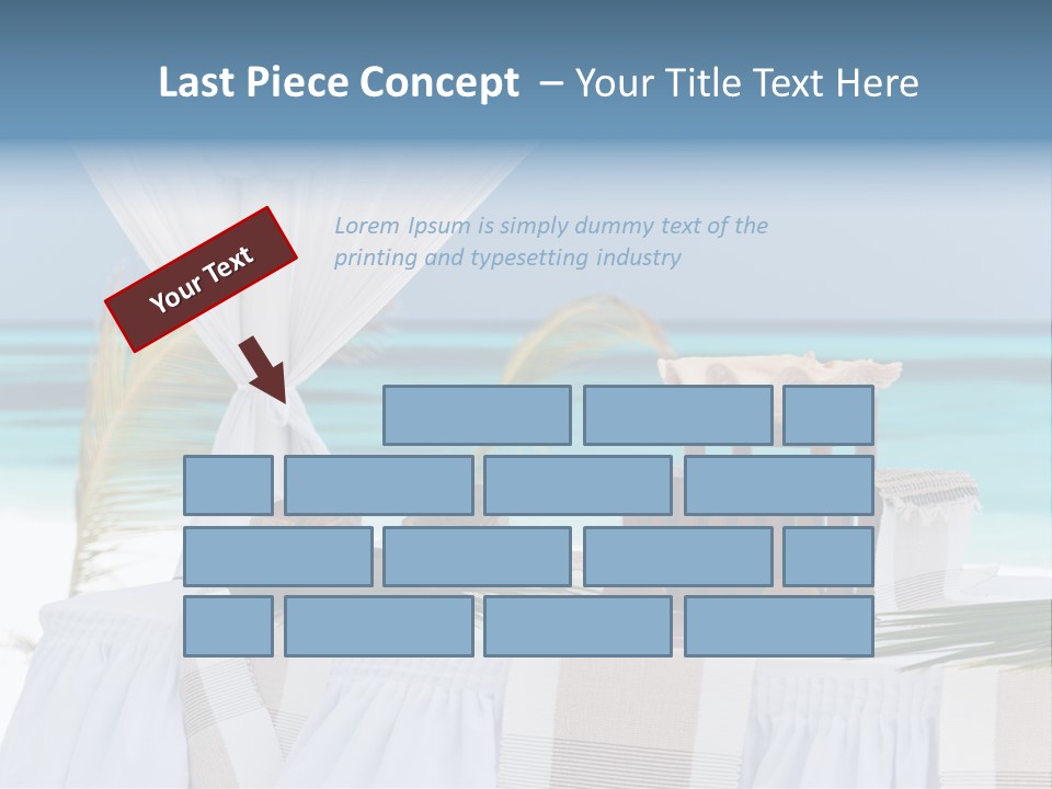 Pavillon Tafel Hochzeit PowerPoint Template