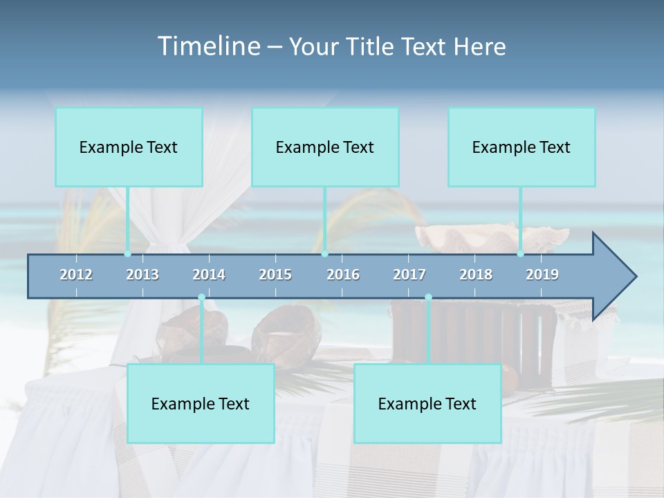 Pavillon Tafel Hochzeit PowerPoint Template