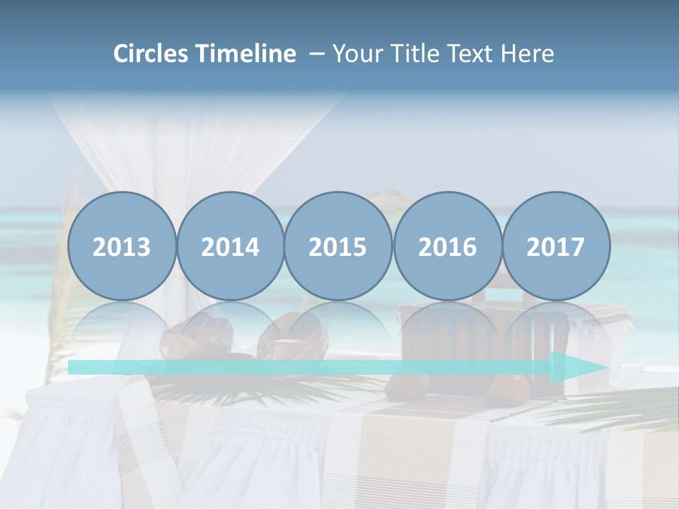 Pavillon Tafel Hochzeit PowerPoint Template