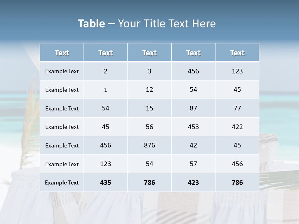 Pavillon Tafel Hochzeit PowerPoint Template