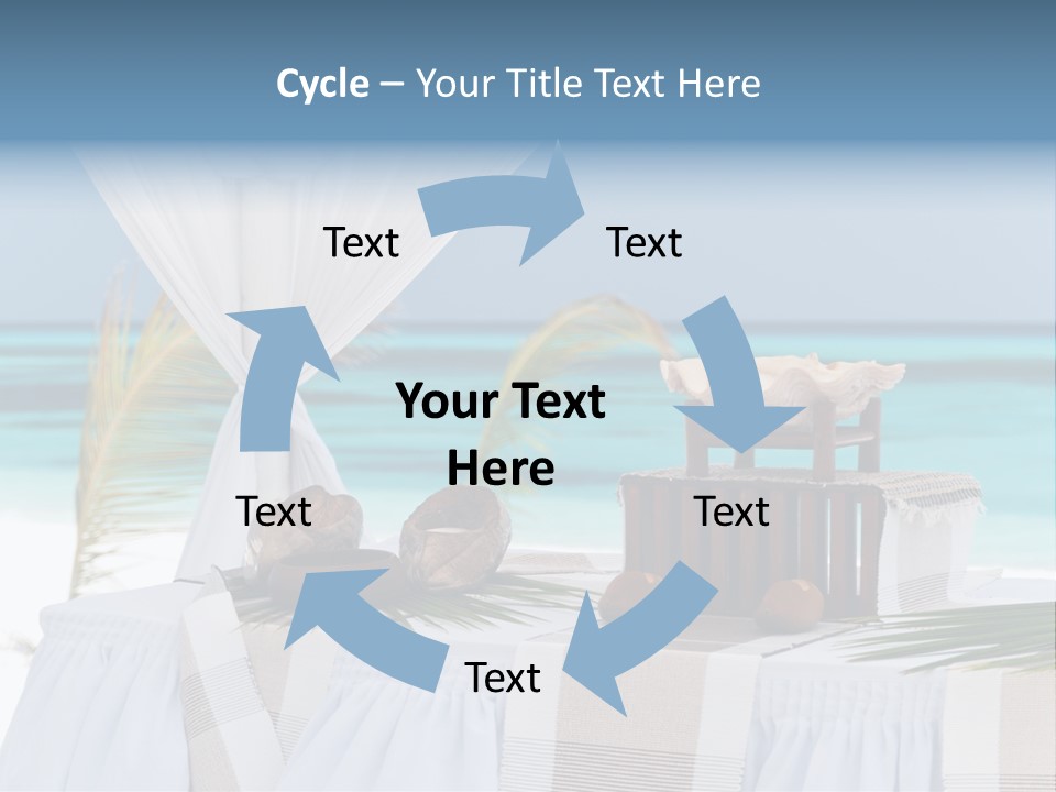 Pavillon Tafel Hochzeit PowerPoint Template