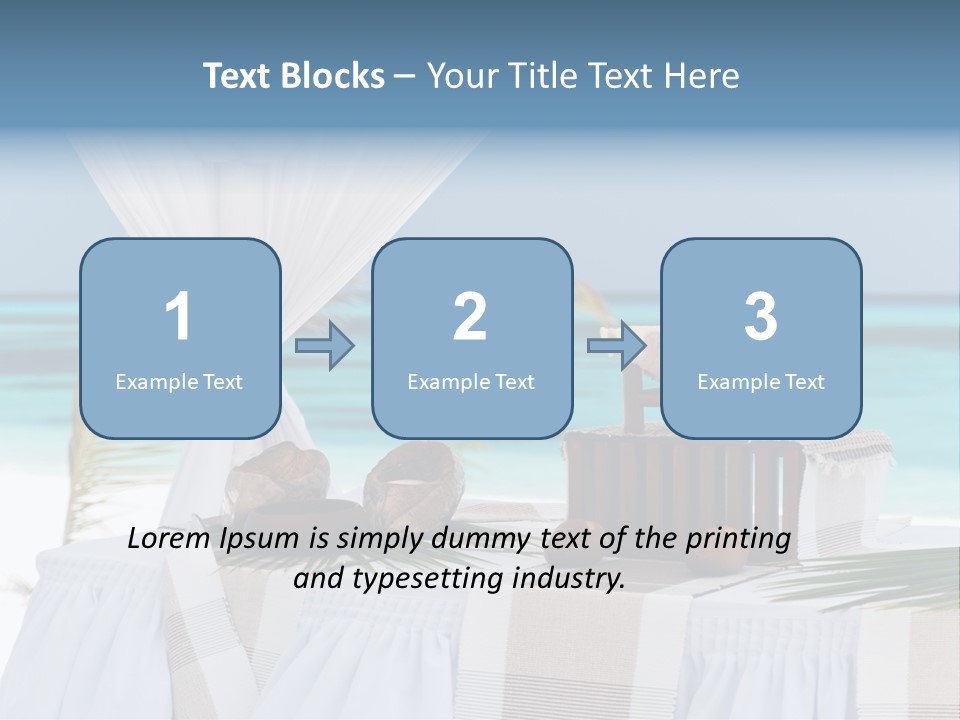 Pavillon Tafel Hochzeit PowerPoint Template