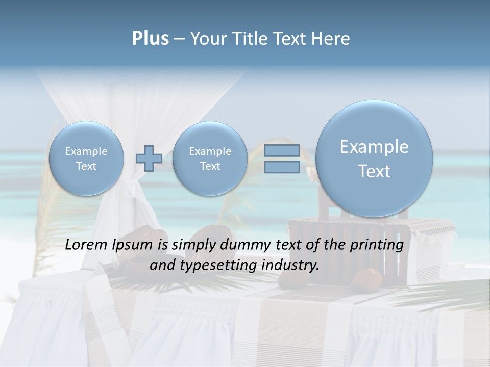 Pavillon Tafel Hochzeit PowerPoint Template