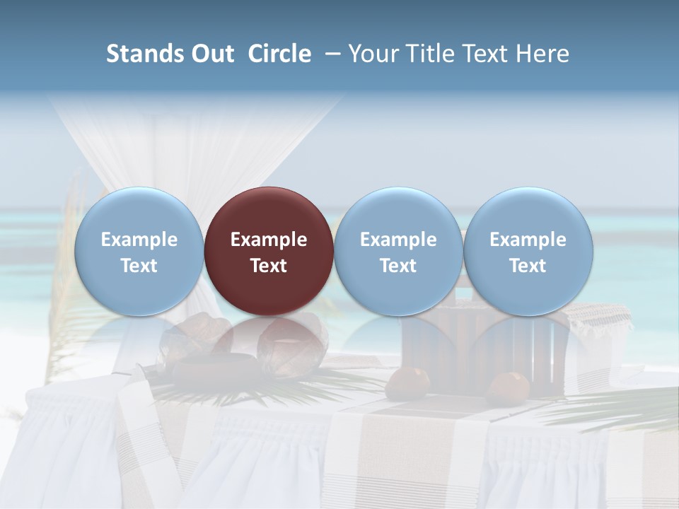 Pavillon Tafel Hochzeit PowerPoint Template