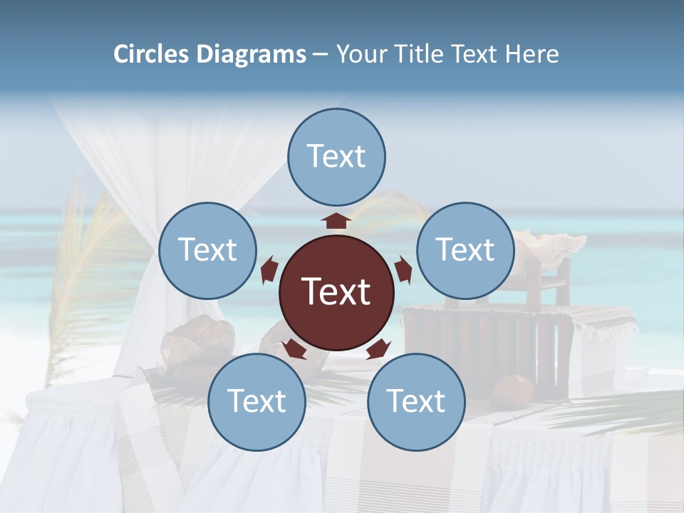 Pavillon Tafel Hochzeit PowerPoint Template