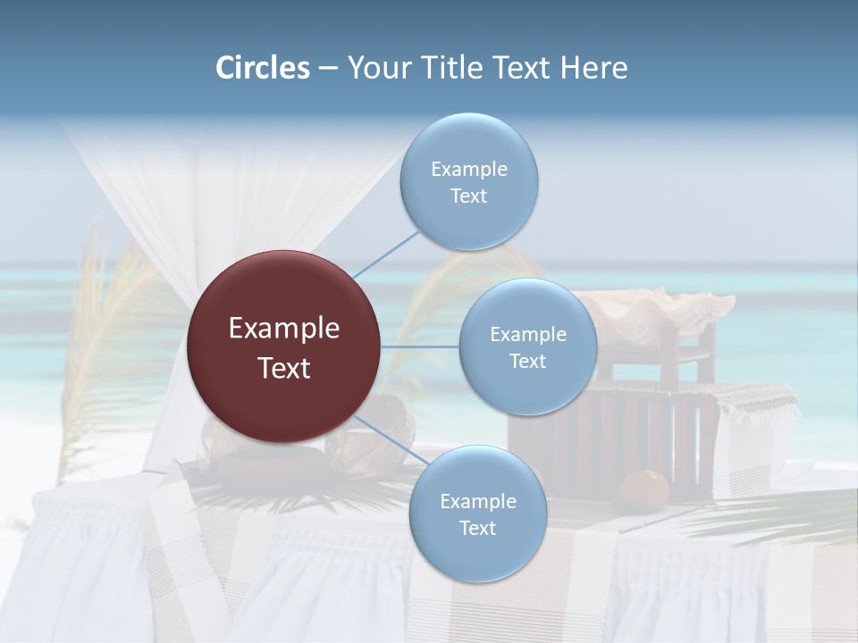 Pavillon Tafel Hochzeit PowerPoint Template