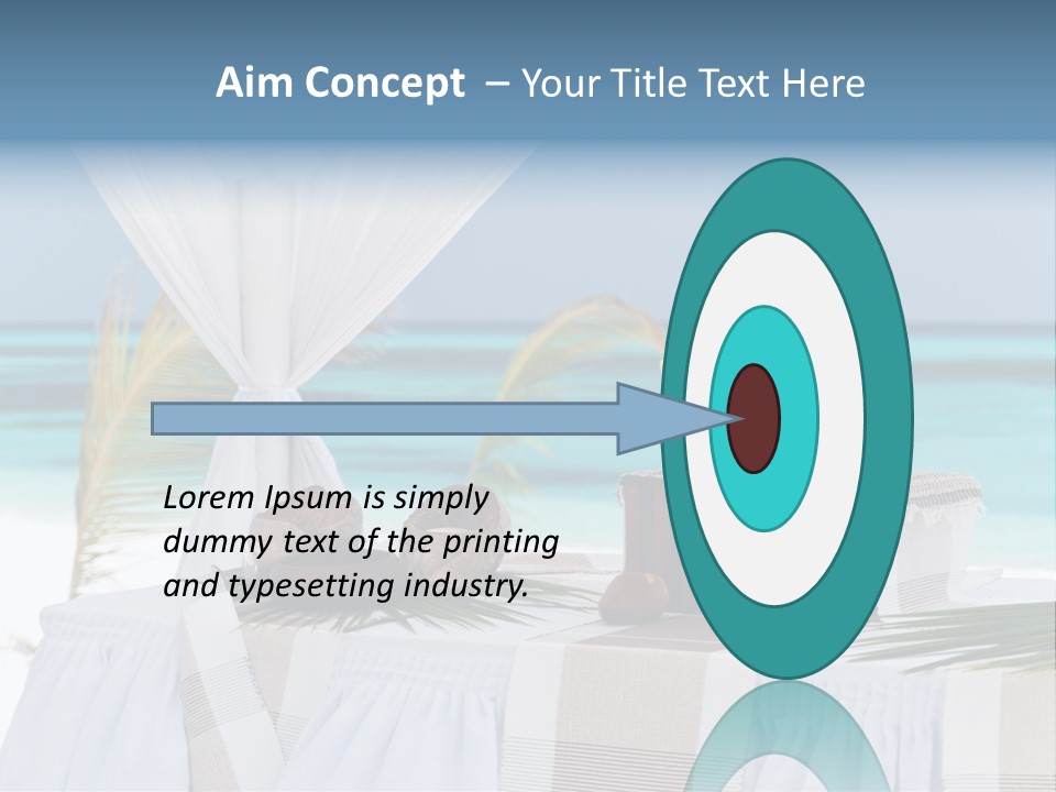 Pavillon Tafel Hochzeit PowerPoint Template