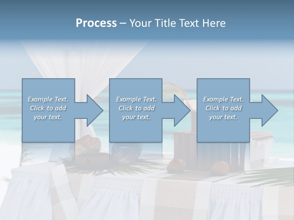 Pavillon Tafel Hochzeit PowerPoint Template