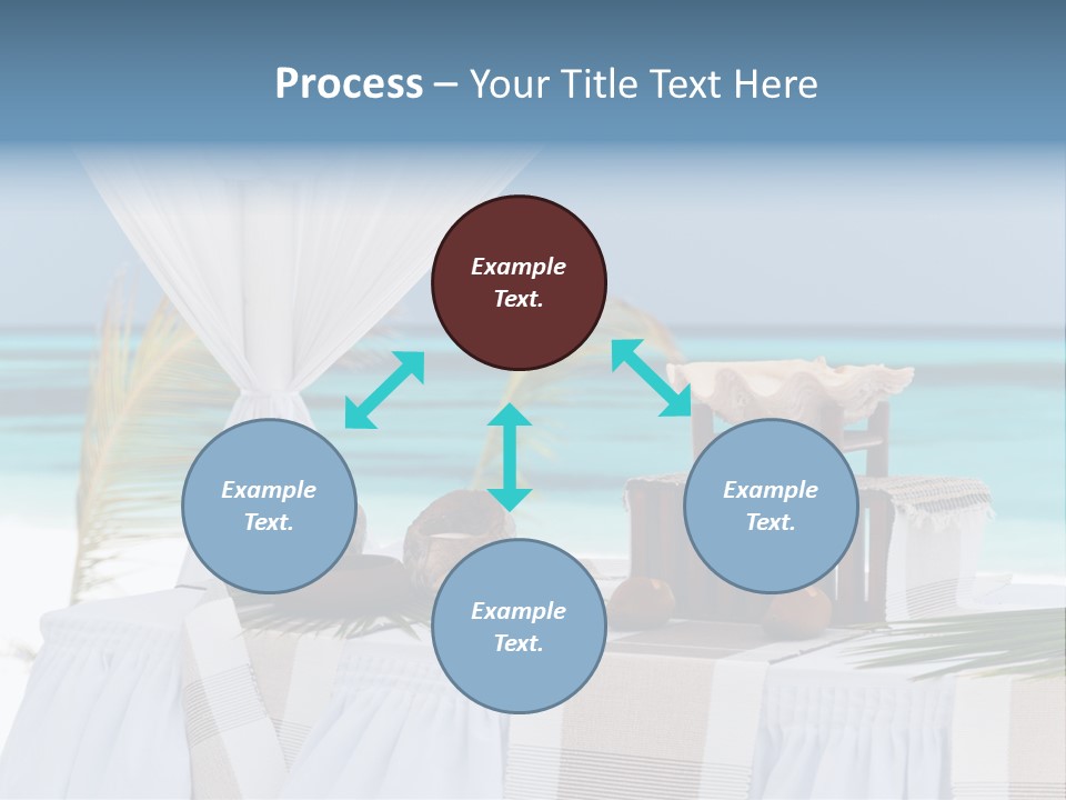 Pavillon Tafel Hochzeit PowerPoint Template