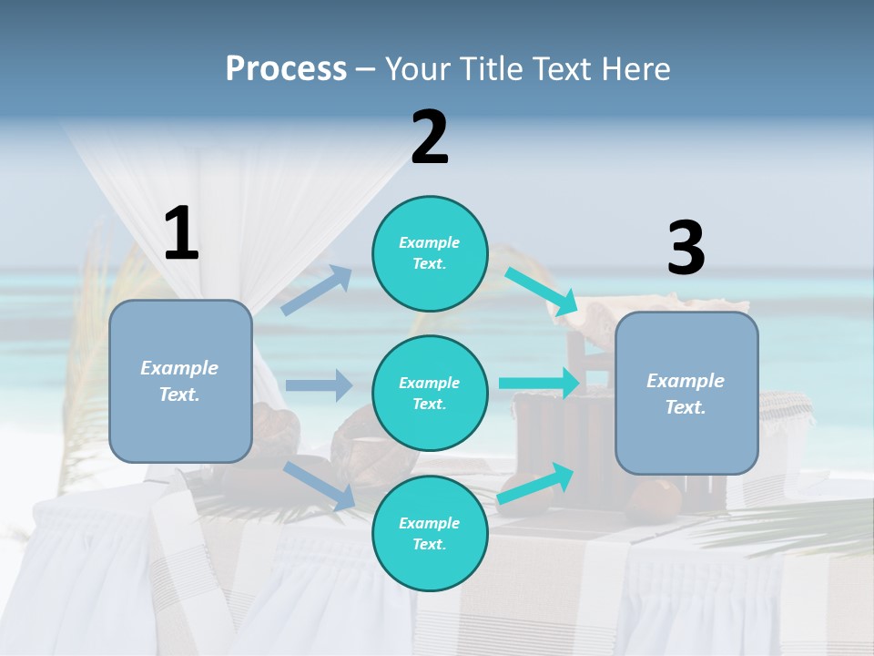 Pavillon Tafel Hochzeit PowerPoint Template