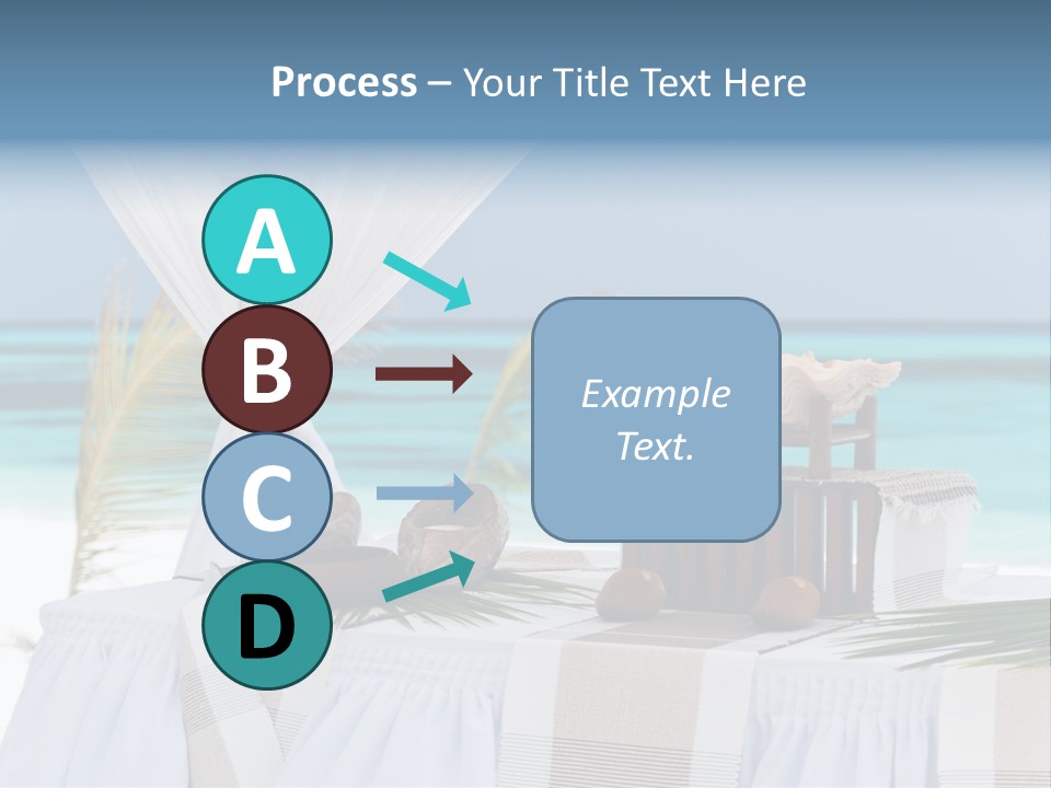 Pavillon Tafel Hochzeit PowerPoint Template