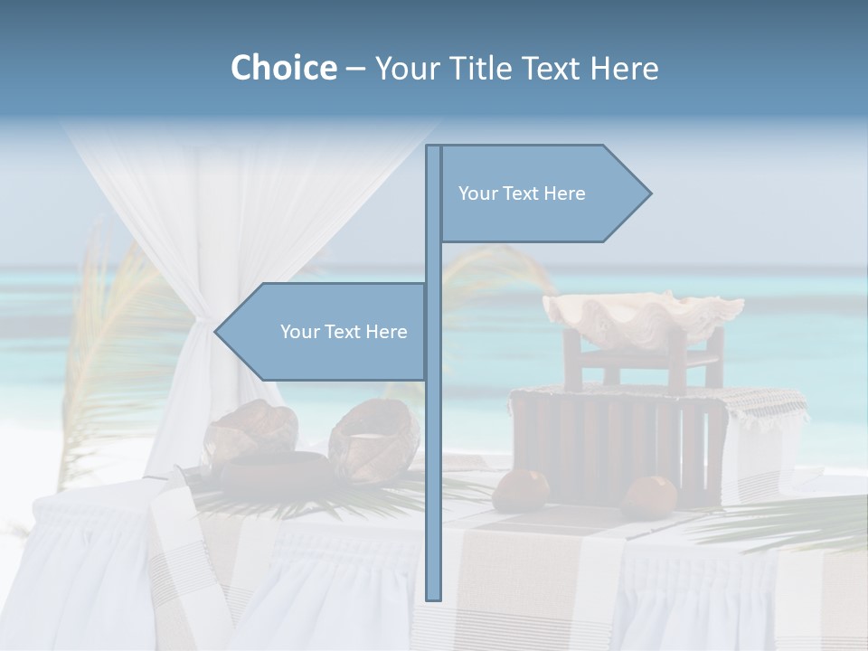 Pavillon Tafel Hochzeit PowerPoint Template