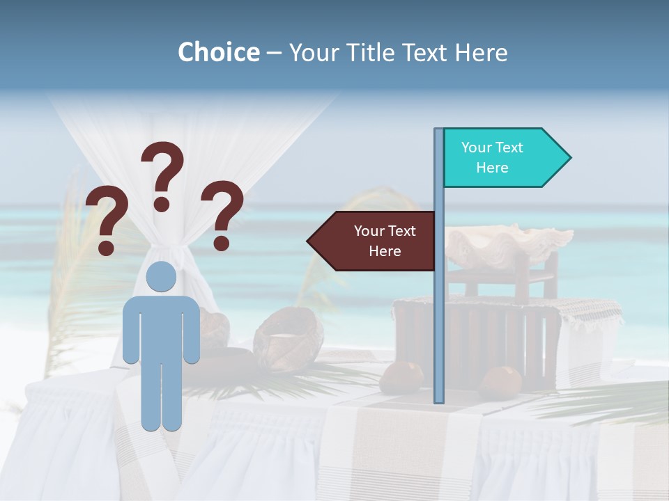 Pavillon Tafel Hochzeit PowerPoint Template