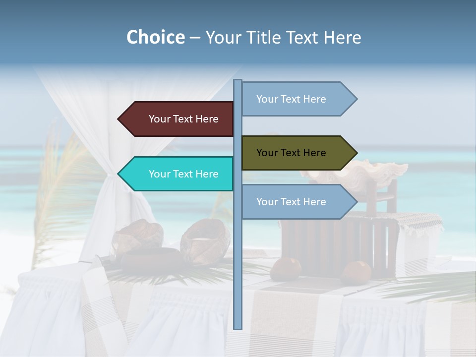 Pavillon Tafel Hochzeit PowerPoint Template