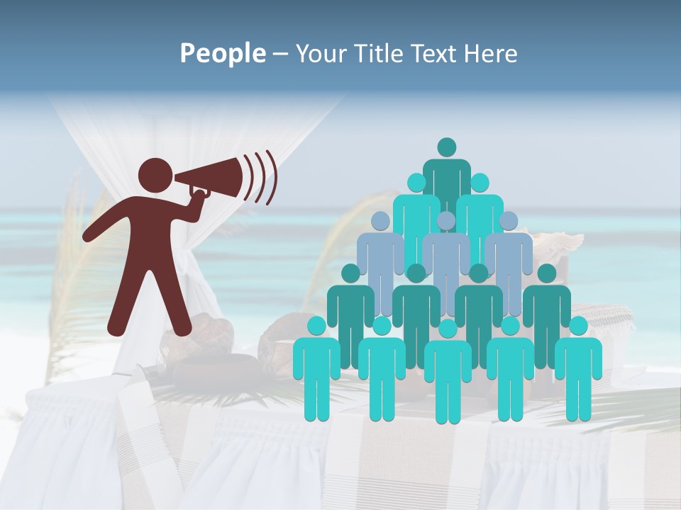 Pavillon Tafel Hochzeit PowerPoint Template