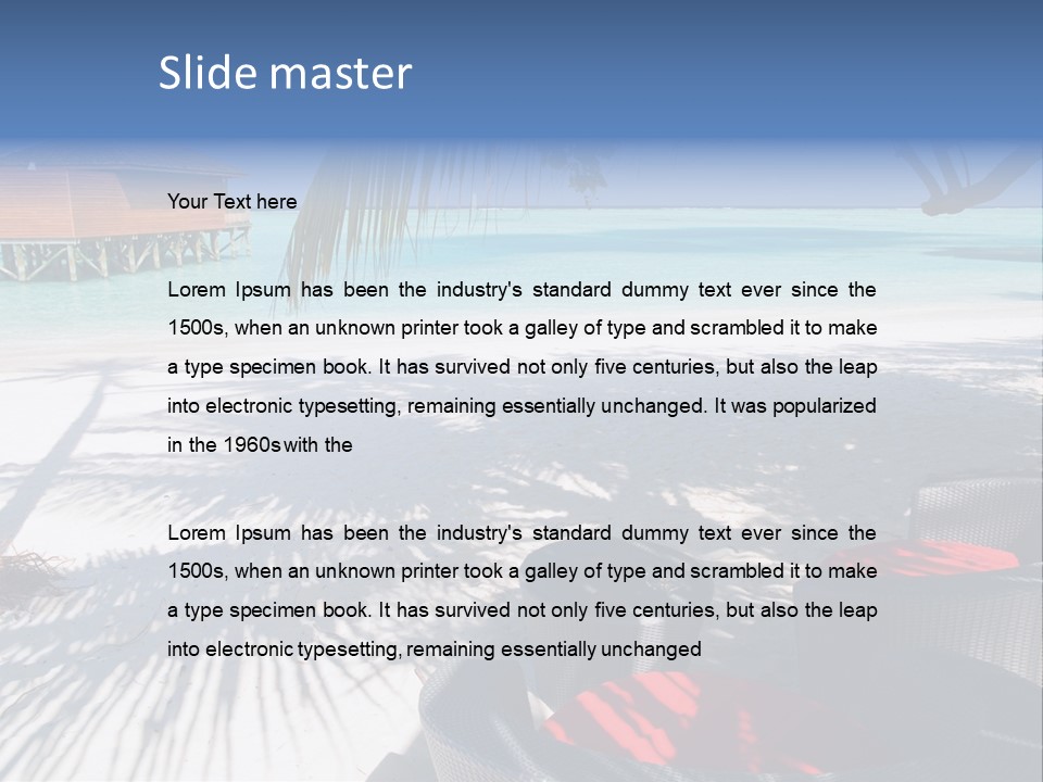 Urlaub Tisch Natur PowerPoint Template