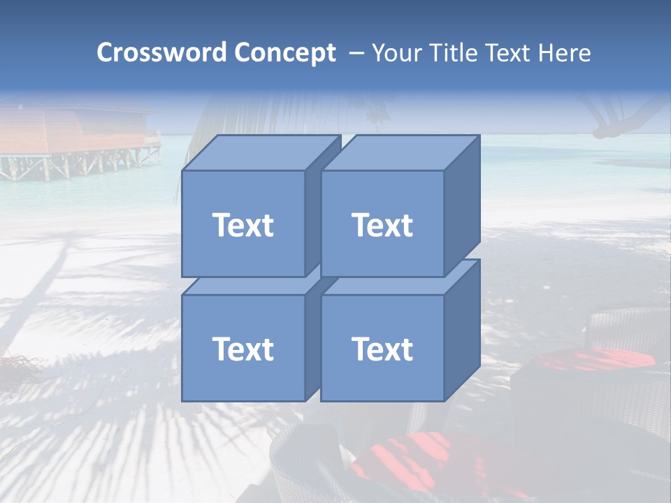 Urlaub Tisch Natur PowerPoint Template