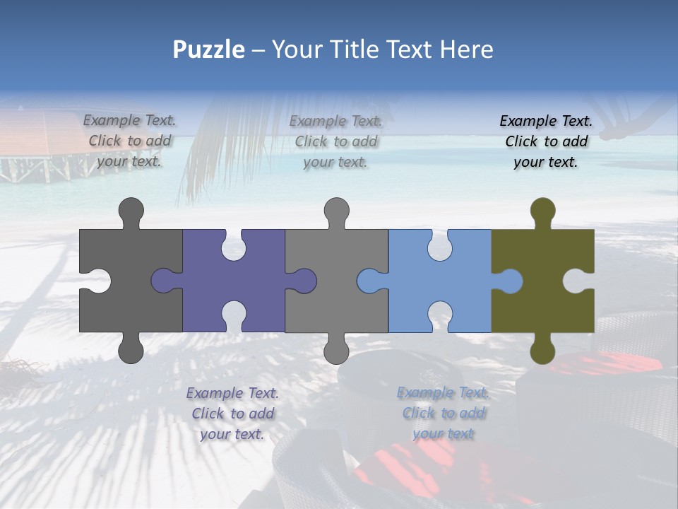 Urlaub Tisch Natur PowerPoint Template