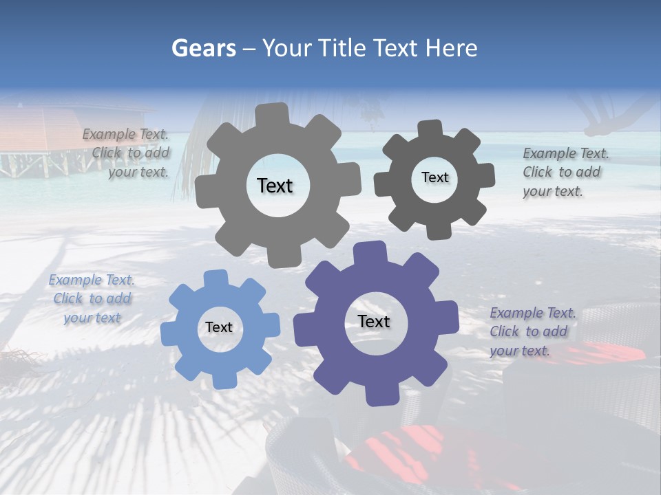 Urlaub Tisch Natur PowerPoint Template